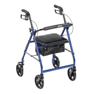 Aluminum Rollator Walker with Fold Up Seat