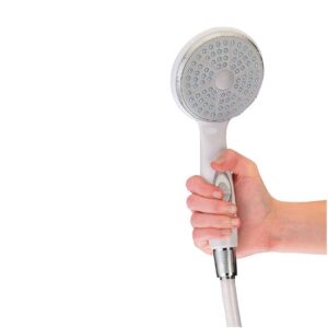 Hand Holding Hand Held Shower Set