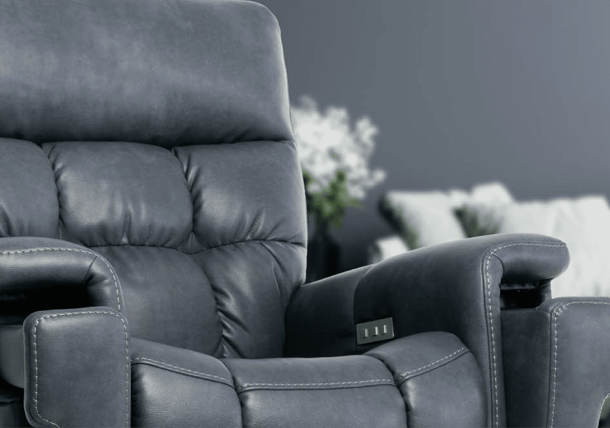 Comfortable black leather lift chair for sale from Alpine Home Medical in UT & ID